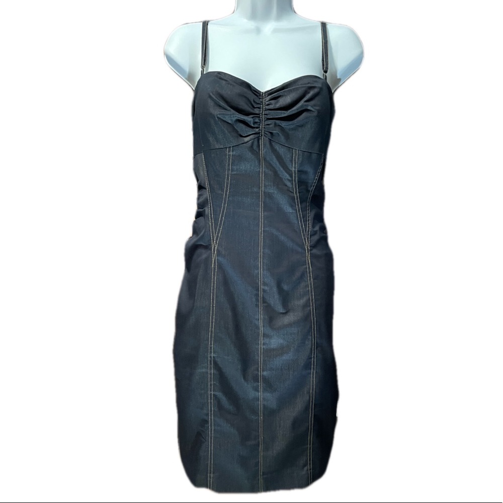 Caché Contour Collection Spaghetti Strap Dress